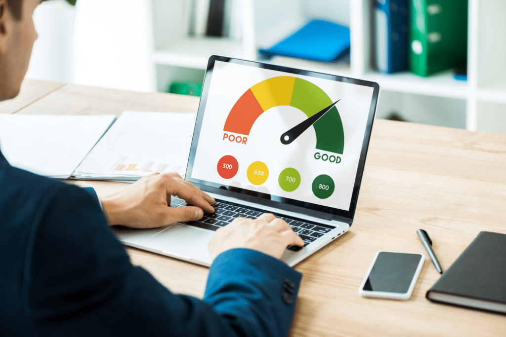 Credit score meter